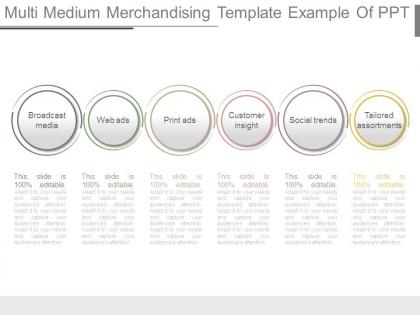 Multi medium merchandising template example of ppt