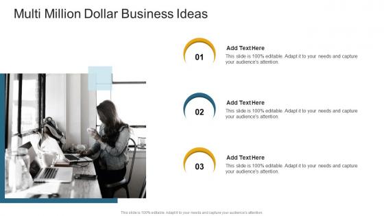 Multi Million Dollar Business Ideas In Powerpoint And Google Slides Cpb