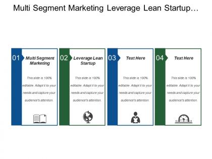 Multi segment marketing leverage lean startup product reviews