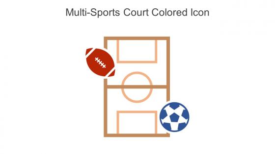 Multi Sports Court Colored Icon In Powerpoint Pptx Png And Editable Eps Format