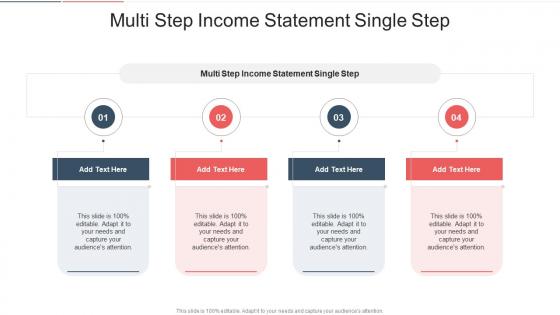 Multi Step Income Statement Single Step In Powerpoint And Google Slides Cpb