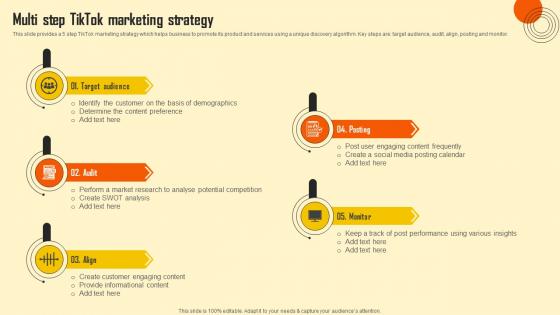 Multi Step Tiktok Marketing Strategy