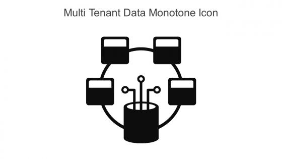 Multi Tenant Data Monotone Icon In Powerpoint Pptx Png And Editable Eps Format