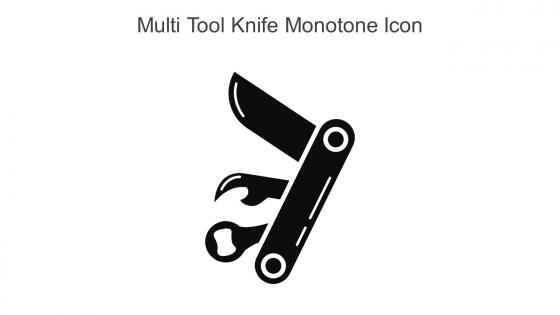 Multi Tool Knife Monotone Icon In Powerpoint Pptx Png And Editable Eps Format