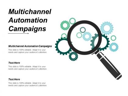 Multichannel automation campaigns ppt powerpoint presentation infographic template mockup cpb