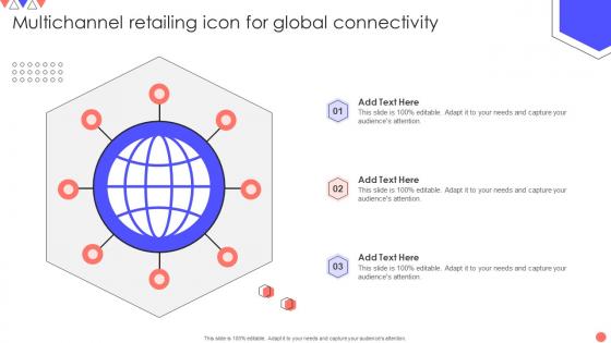Multichannel Retailing Icon For Global Connectivity