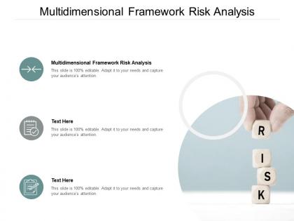 Multidimensional framework risk analysis ppt powerpoint presentation icon topics cpb