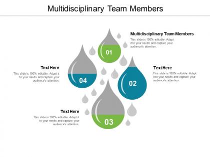 Multidisciplinary team members ppt powerpoint presentation infographics graphics cpb