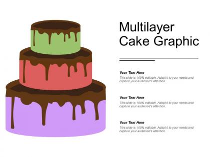 Multilayer cake graphic