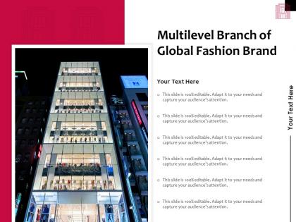 Multilevel branch of global fashion brand