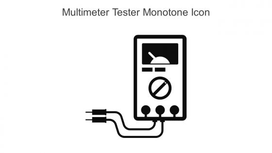 Multimeter Tester Monotone Icon In Powerpoint Pptx Png And Editable Eps Format