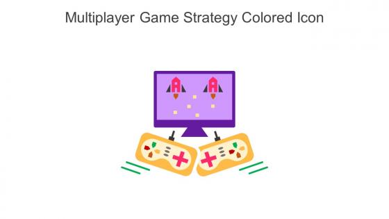Multiplayer Game Strategy Colored Icon In Powerpoint Pptx Png And Editable Eps Format