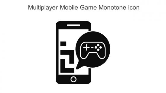 Multiplayer Mobile Game Monotone Icon In Powerpoint Pptx Png And Editable Eps Format