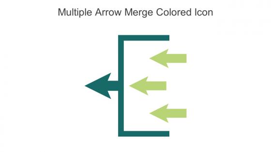 Multiple Arrow Merge Colored Icon In Powerpoint Pptx Png And Editable Eps Format