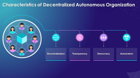 Multiple Characteristics Of Decentralized Autonomous Organization Training Ppt