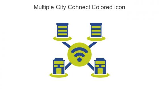 Multiple City Connect Colored Icon In Powerpoint Pptx Png And Editable Eps Format