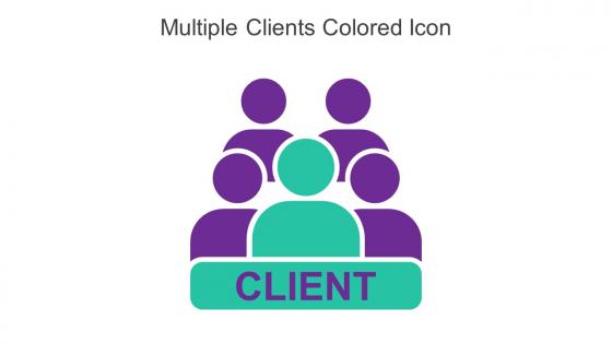 Multiple Clients Colored Icon In Powerpoint Pptx Png And Editable Eps Format