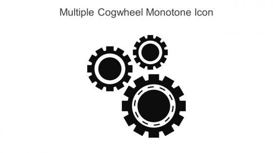 Multiple Cogwheel Monotone Icon In Powerpoint Pptx Png And Editable Eps Format