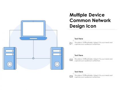 Multiple device common network design icon