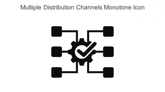 Multiple Distribution Channels Monotone Icon In Powerpoint Pptx Png And Editable Eps Format