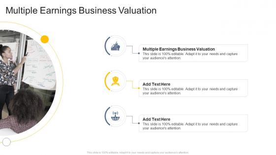 Multiple Earnings Business Valuation In Powerpoint And Google Slides Cpb