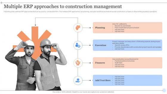 Multiple ERP Approaches To Construction Management