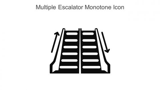 Multiple Escalator Monotone Icon In Powerpoint Pptx Png And Editable Eps Format