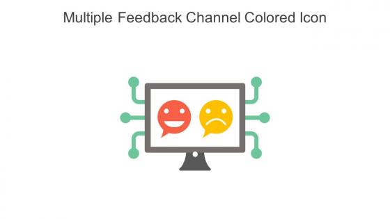Multiple Feedback Channel Colored Icon In Powerpoint Pptx Png And Editable Eps Format