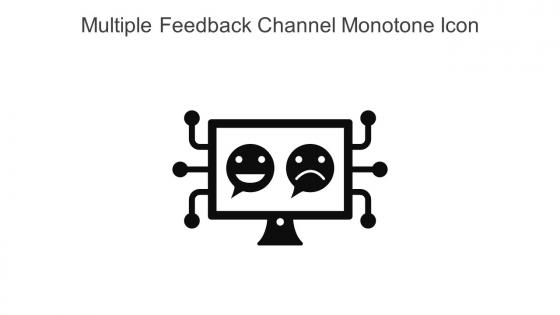 Multiple Feedback Channel Monotone Icon In Powerpoint Pptx Png And Editable Eps Format