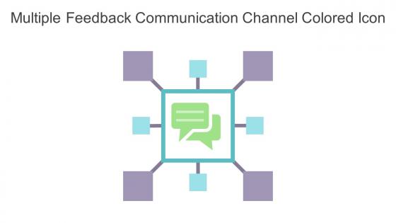 Multiple Feedback Communication Channel Colored Icon In Powerpoint Pptx Png And Editable Eps Format