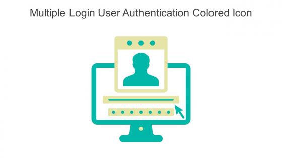 Multiple Login User Authentication Colored Icon In Powerpoint Pptx Png And Editable Eps Format