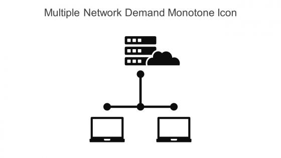 Multiple Network Demand Monotone Icon In Powerpoint Pptx Png And Editable Eps Format