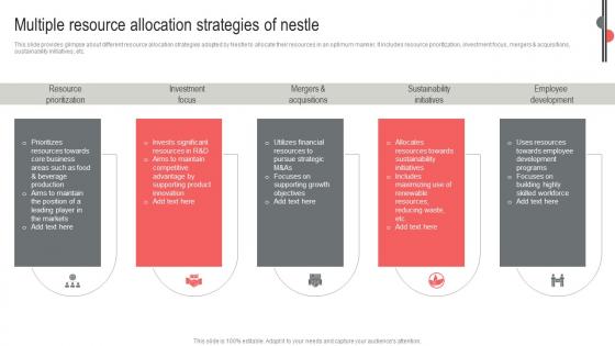 Multiple Resource Allocation Strategies Nestle Business Expansion And Diversification Report Strategy SS V