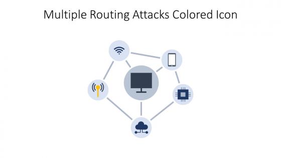 Multiple Routing Attacks Colored Icon In Powerpoint Pptx Png And Editable Eps Format