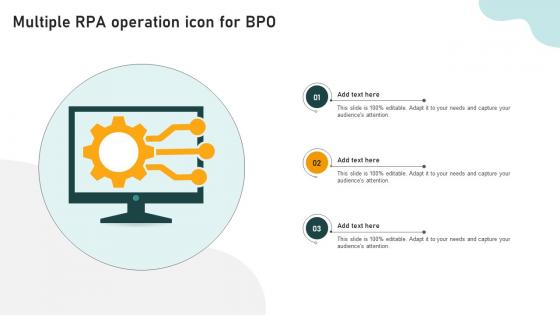 Multiple RPA Operation Icon For BPO