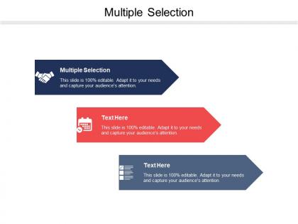 Multiple selection ppt powerpoint presentation portfolio design templates cpb