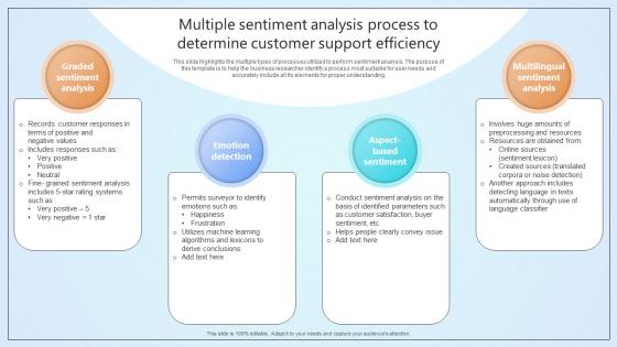 Multiple Sentiment Analysis Process To Determine Customer Support Efficiency