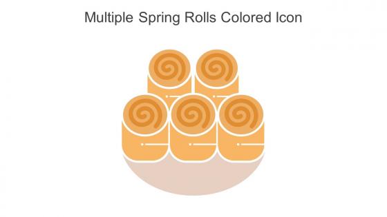Multiple Spring Rolls Colored Icon In Powerpoint Pptx Png And Editable Eps Format