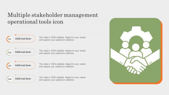 Multiple Stakeholder Management Operational Tools Icon