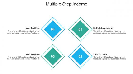 Multiple step income ppt powerpoint presentation model graphics cpb