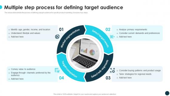 Multiple Step Process For Defining Target Audience Optimizing Growth With Marketing CRP DK SS