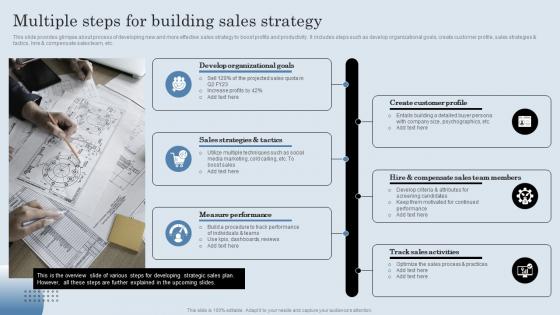Multiple Steps For Building Sales Strategy Developing Actionable Sales Plan Tactics