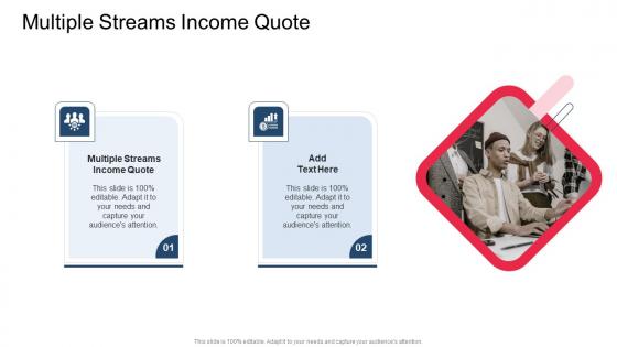 Multiple Streams Income Quote In Powerpoint And Google Slides Cpb