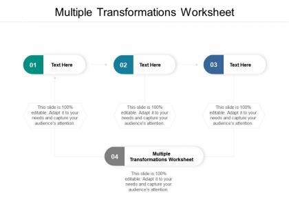 Multiple transformations worksheet ppt powerpoint presentation show file formats cpb