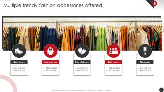 Multiple Trendy Fashion Accessories Planning Promotional Campaigns Strategy SS V