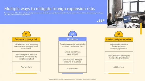 Multiple Ways To Mitigate Foreign Expansion Risks Global Product Market Expansion Guide
