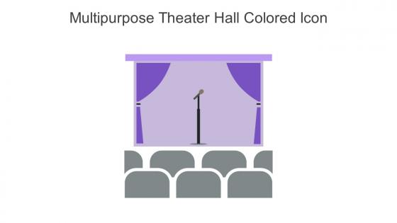 Multipurpose Theater Hall Colored Icon In Powerpoint Pptx Png And Editable Eps Format