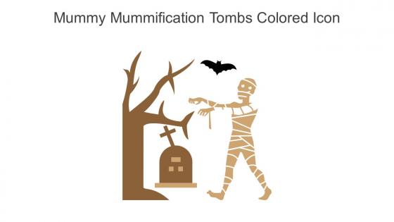 Mummy Mummification Tombs Colored Icon In Powerpoint Pptx Png And Editable Eps Format