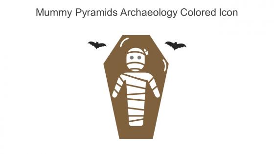 Mummy Pyramids Archaeology Colored Icon In Powerpoint Pptx Png And Editable Eps Format