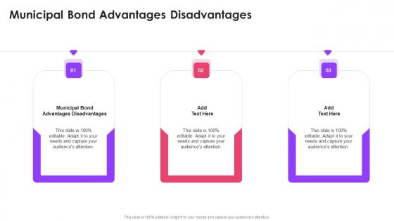 Municipal Bond Advantages Disadvantages In Powerpoint And Google Slides Cpb